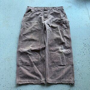 VTG 90s Carhartt Mocha Brown Double Knee Workwear Pants